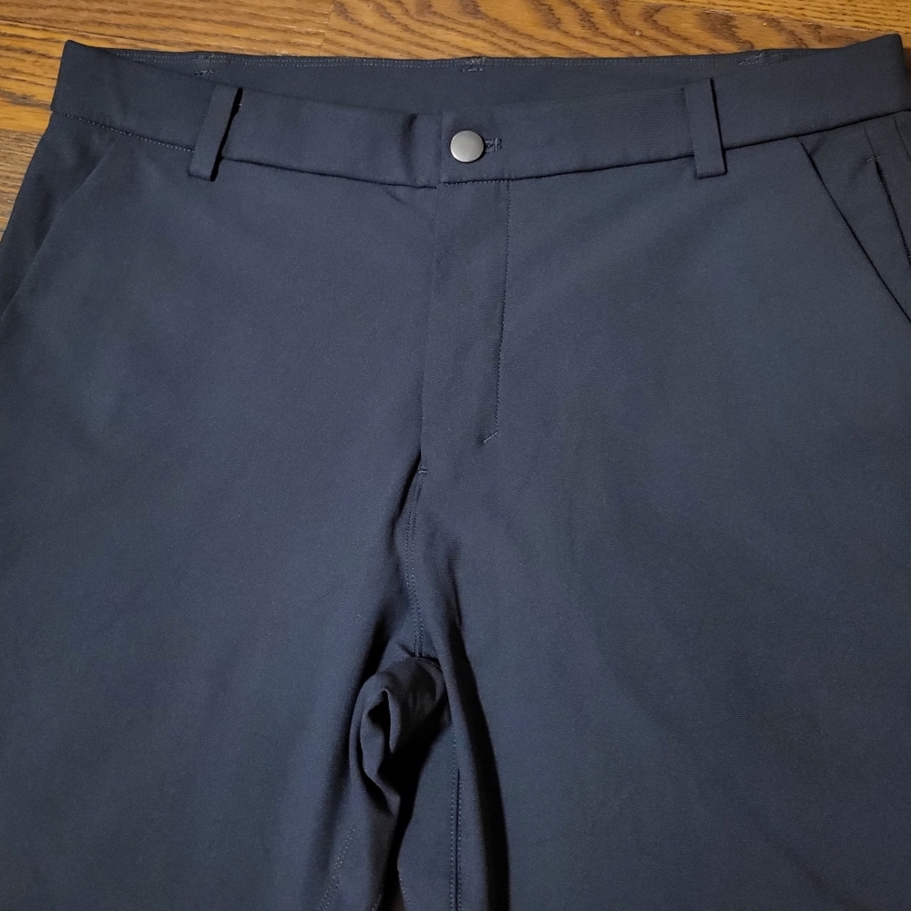 Mens Navy Blue Lululemon Casual Classic Fit ABC Trousers Chino Dress Pants Sz 33 - Picture 3 of 7